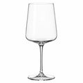 Calice da vino 500 ml in vetro trasparente - stelo lungo per degustazione