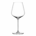 Calice da vino 650 ml in vetro trasparente con stelo design a tulipano