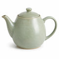 Teiera in ceramica verde salvia 700 ml con coperchio e beccuccio